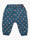 Little Green Radicals Kids' Little Toadstools Cosy Jelly Bean Joggers, Navy