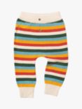 Little Green Radicals Stripe Knitted Joggers, Rainbow
