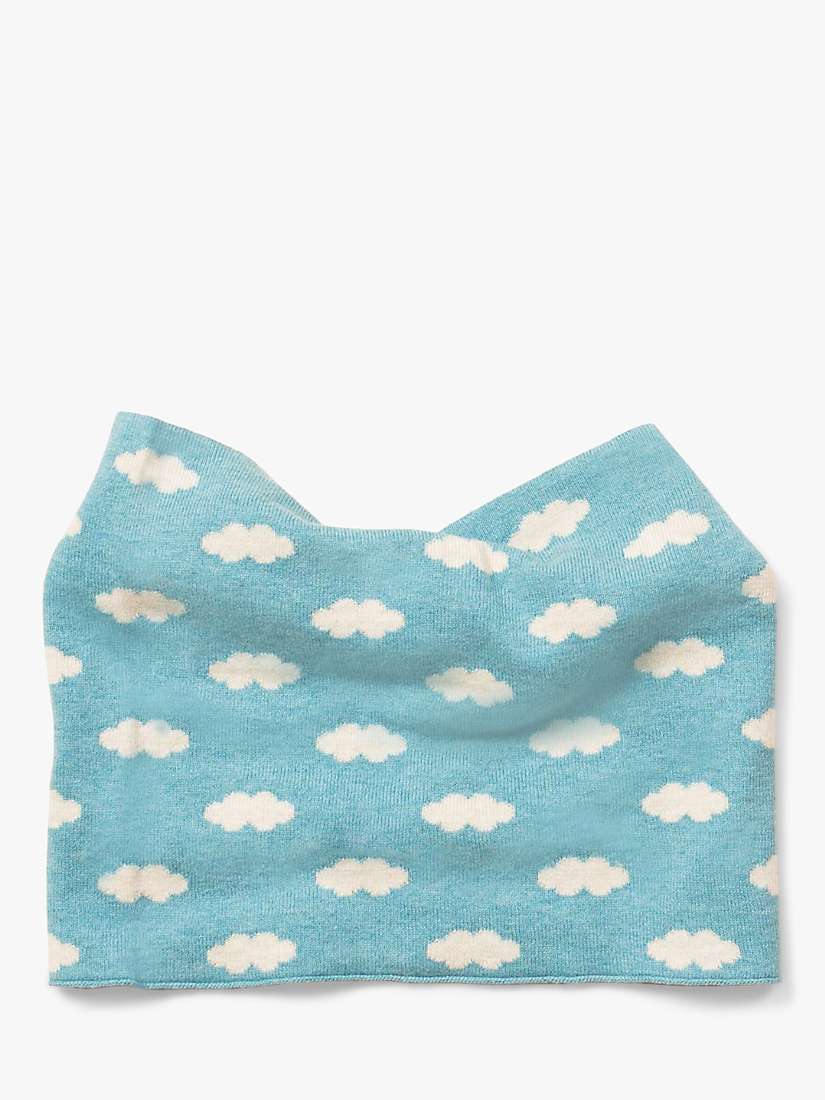 Buy Little Green Radicals Kids' Fluffy Cloud Knitted Snood, Blue Online at johnlewis.com