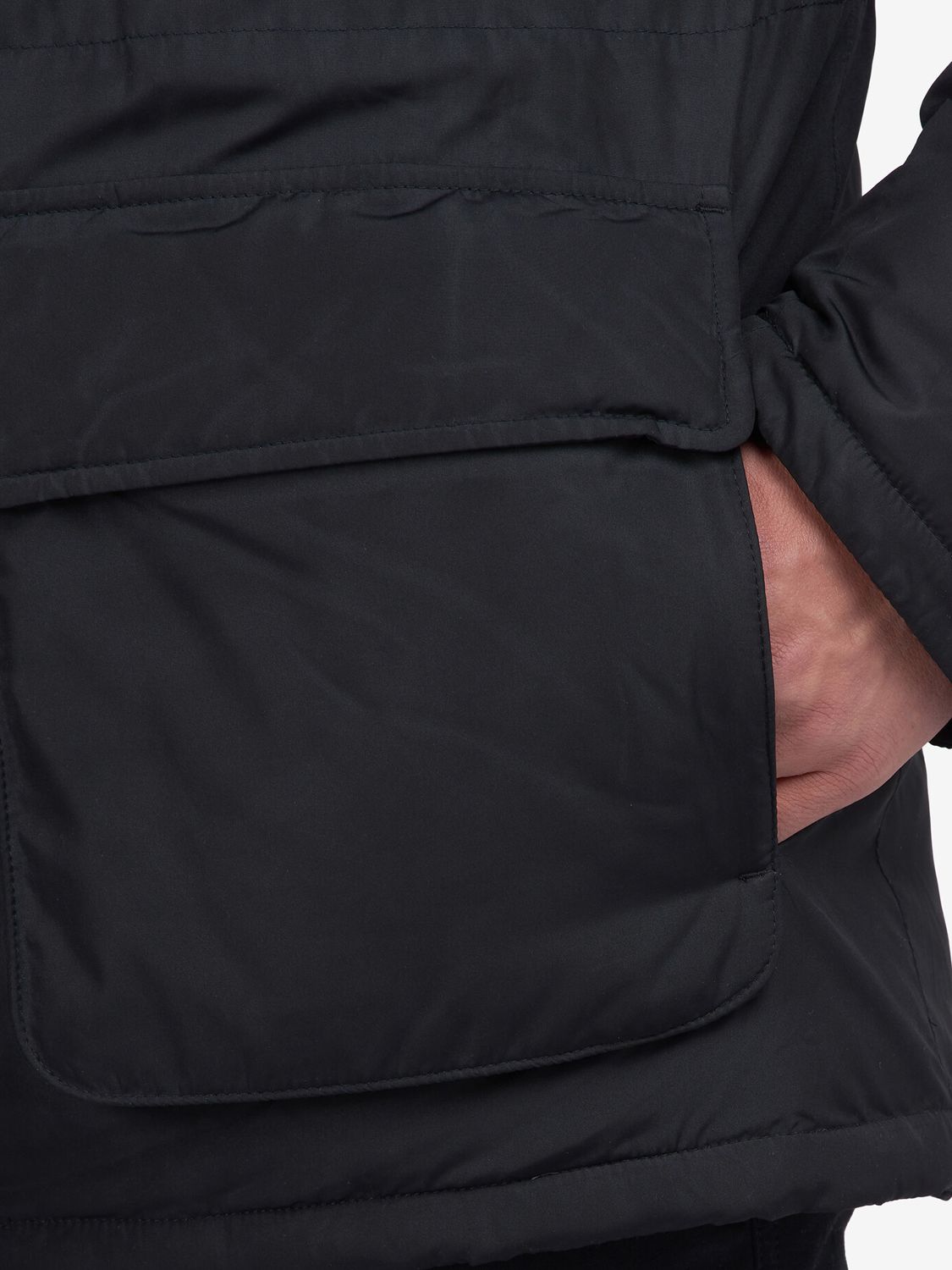 Barbour International Arden Quilted Jacket, Black at John Lewis & Partners