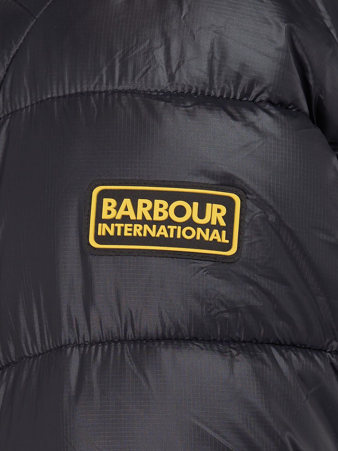 Barbour Balfour Quilted Jacket, Black at John Lewis & Partners