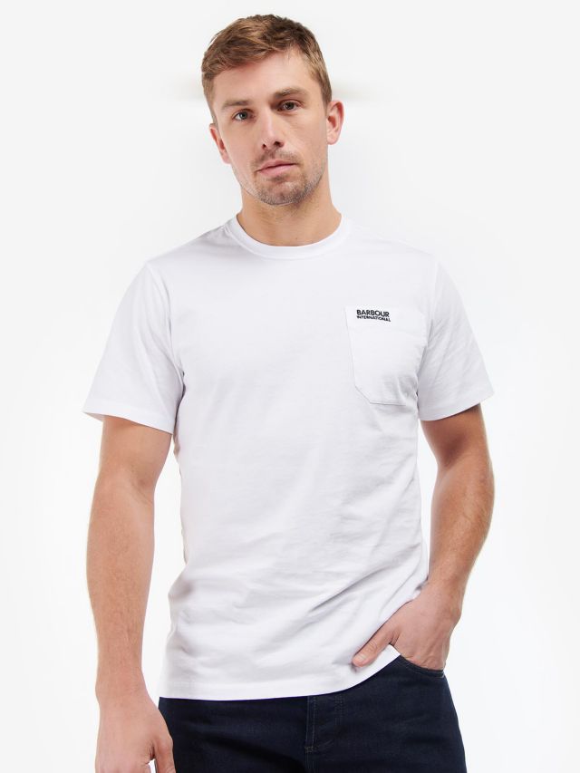 Barbour t cheap shirt mens white