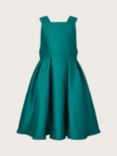 Monsoon Kids' Audrey Plain Bridesmaid Dress, Emerald