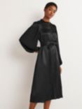 Boden Satin Midi Shirt Dress, Black add to 109383569 if the same product