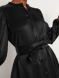 Boden Satin Midi Shirt Dress, Black add to 109383569 if the same product