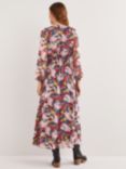 Boden Floral Metallic Detail Maxi Dress