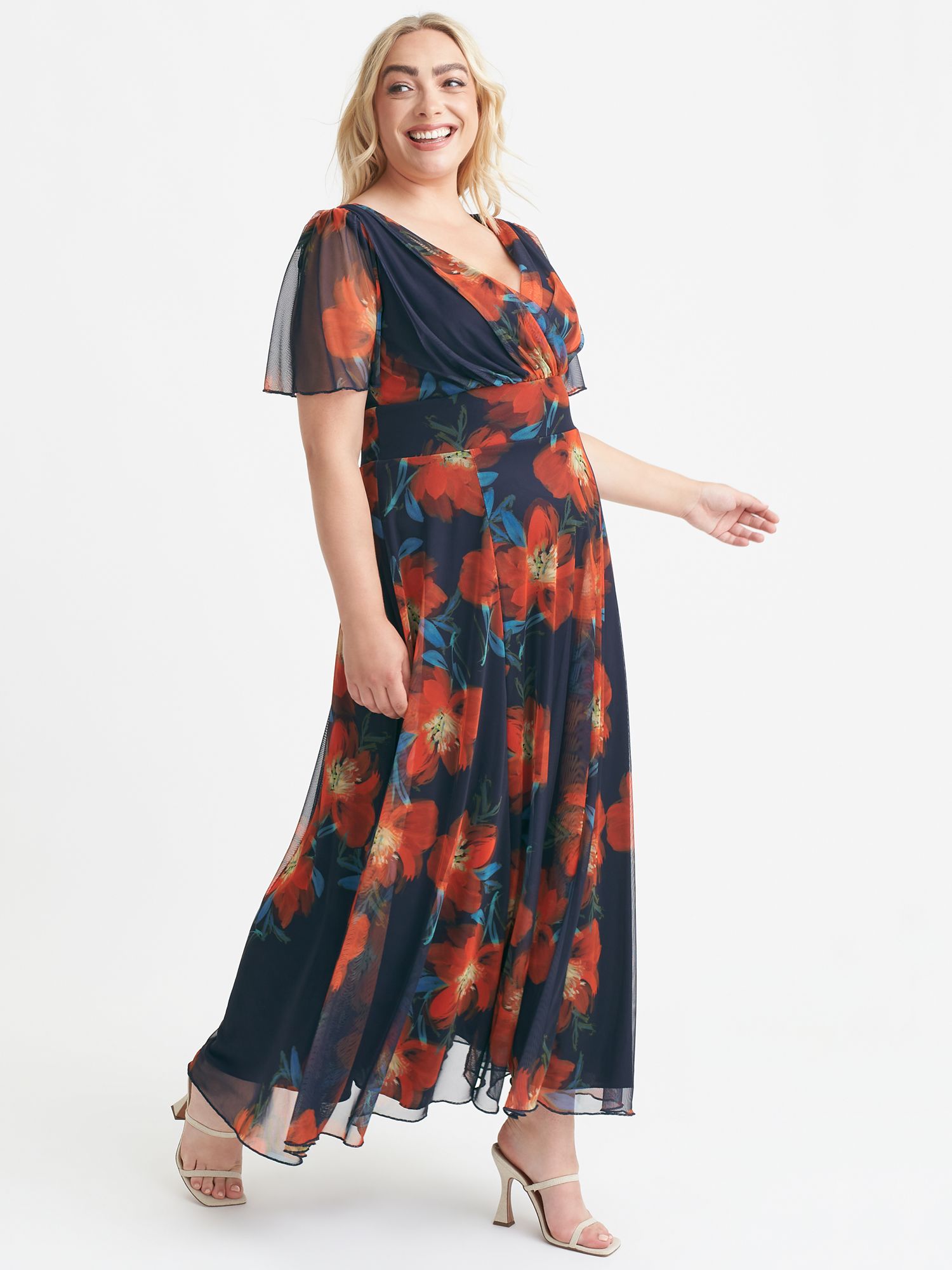 Scarlett & jo shop chiffon maxi dress