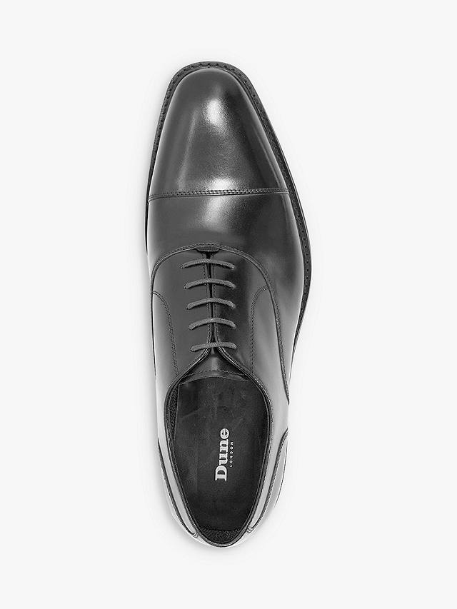 Dune Shiloh Leather Chunky Sole Oxford Shoes, Black at John Lewis ...