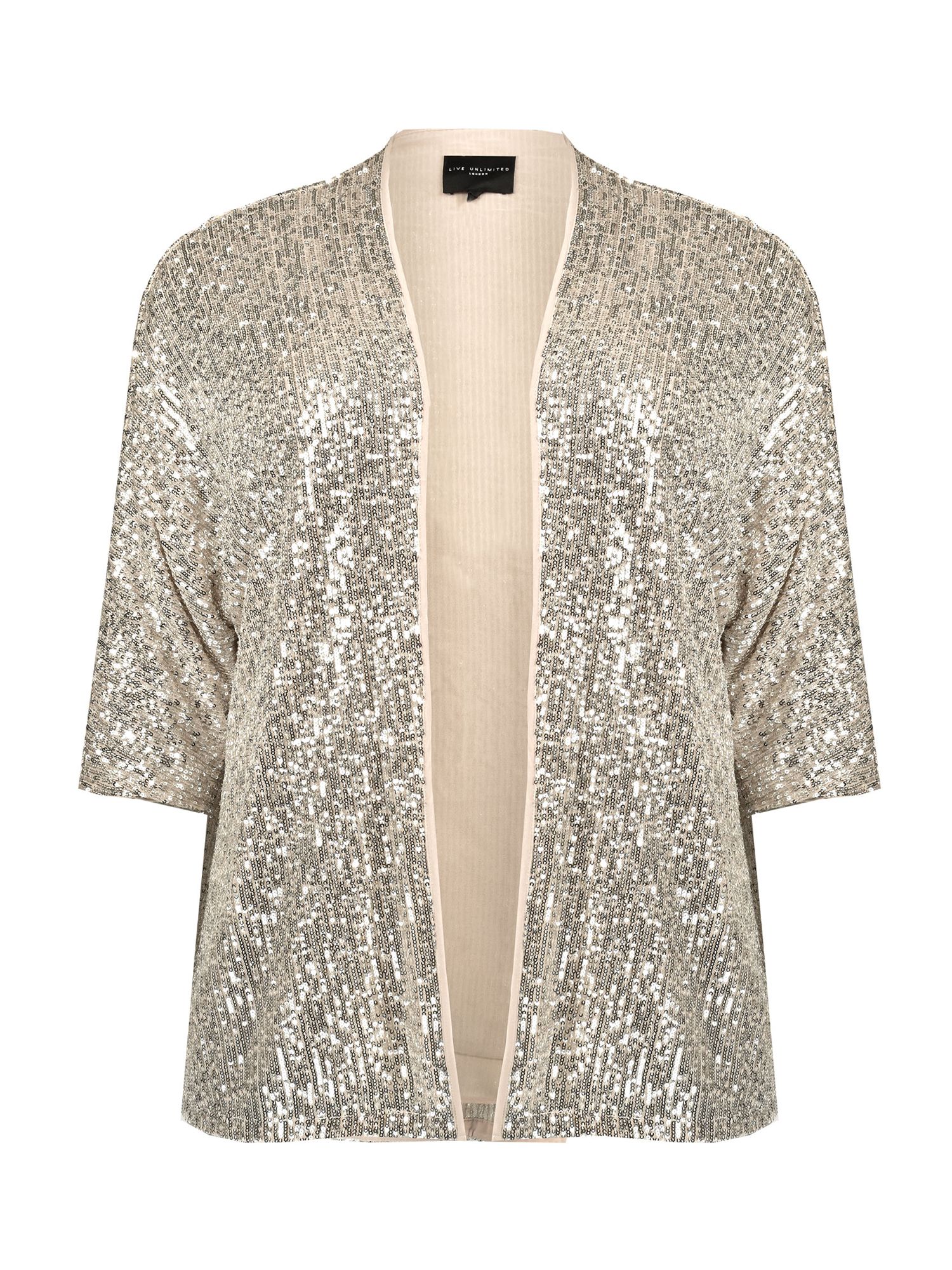 Live Unlimited Sequin Jacket, Champagne at John Lewis & Partners