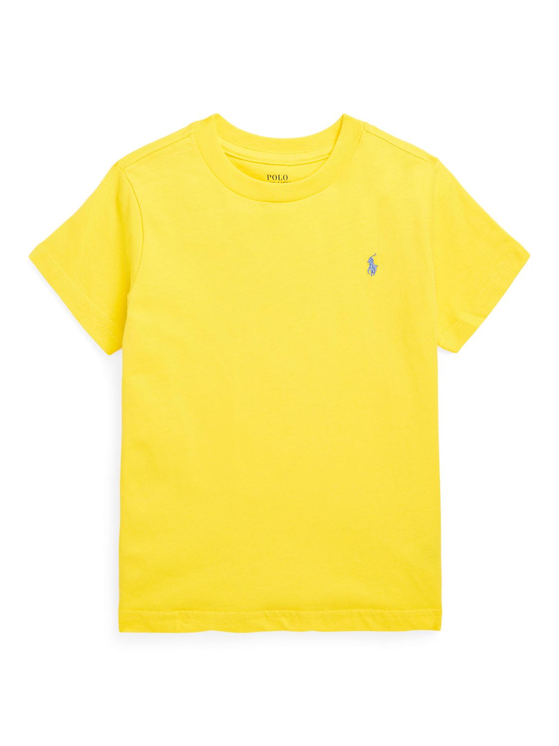 Polo Ralph Lauren Kids' Logo T-Shirt, Lemon Crush at John Lewis & Partners