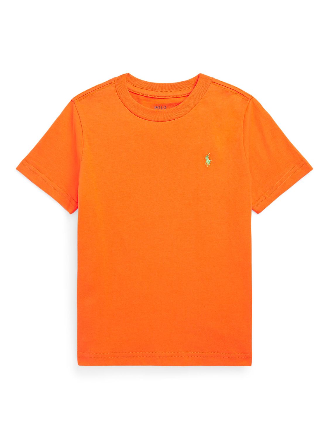 Polo Ralph Lauren Kids' Logo T-Shirt, Resort Orange at John Lewis & Partners