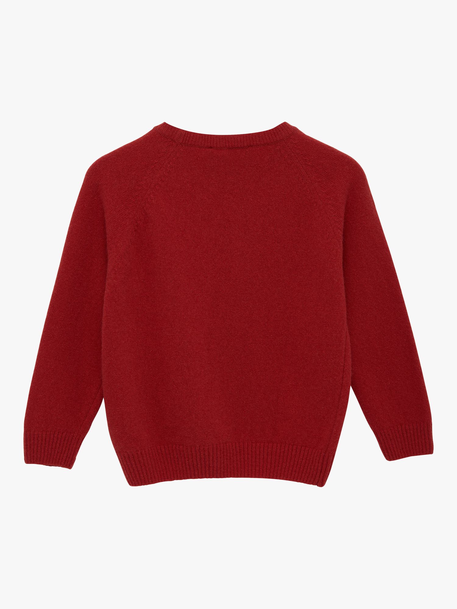 Trotters Kids' Nutcracker WoolBlend Jumper, Red at John Lewis & Partners