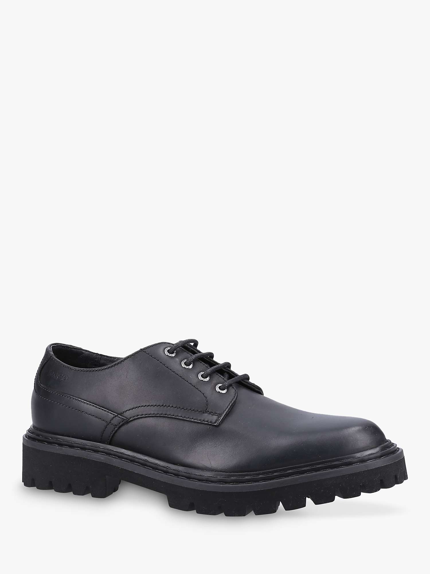 Base London Wick Leather Formal Shoes, Black at John Lewis & Partners