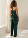Truly Velour and French Lace Pyjama Set, Emerald