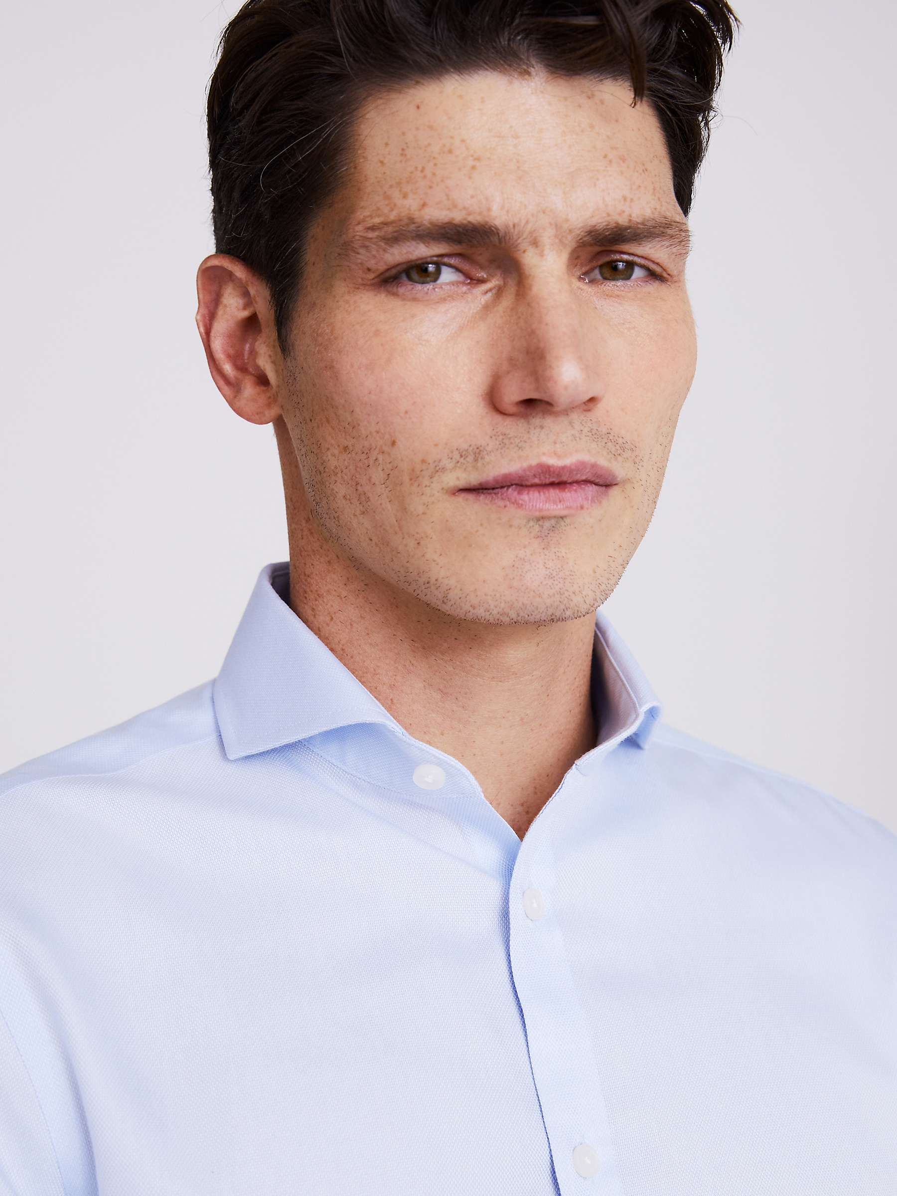 Buy Moss Slim Fit Royal Oxford Non-Iron Double Cuff Shirt Online at johnlewis.com