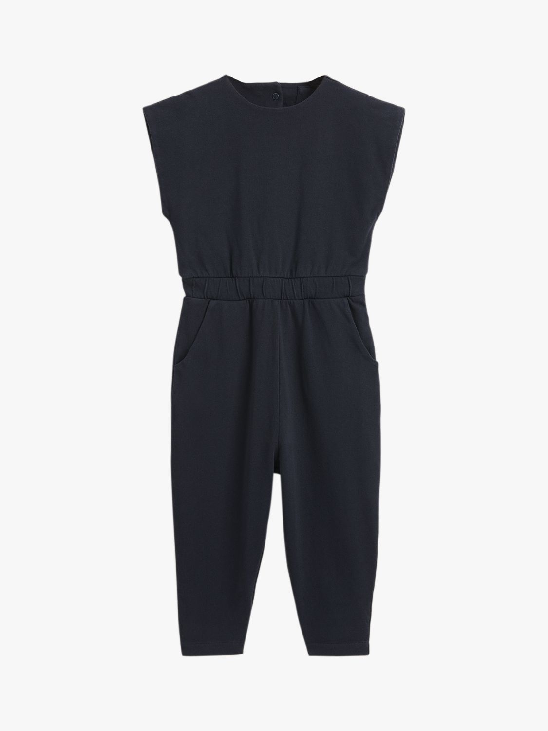 Whistles Kids' Joni Open Back Jumpsuit, Navy at John Lewis & Partners