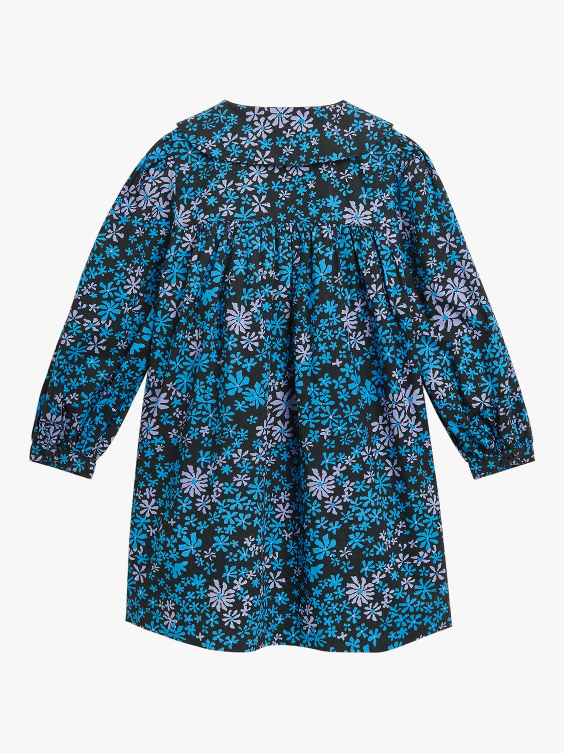 Whistles Kids' Sofia Boho Floral Print Dress, Blue/Multi, 3-4 years