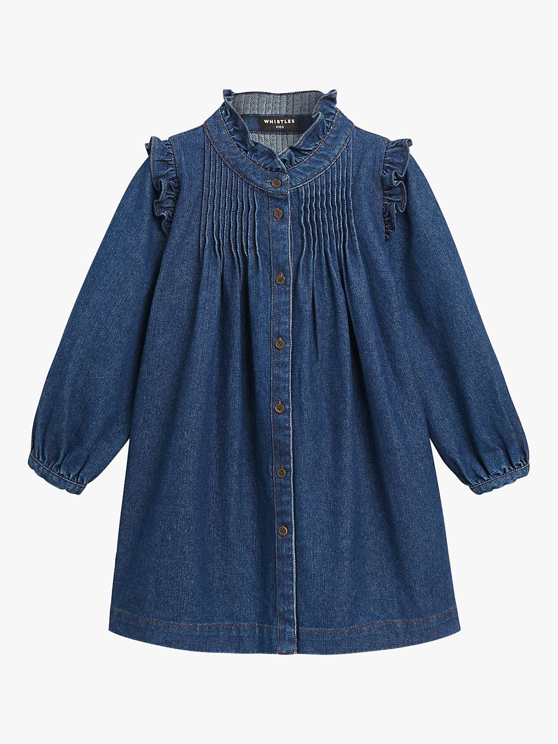Buy Whistles Kids' Denim Dress, Dark Blue Online at johnlewis.com