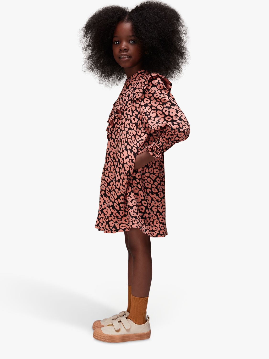 Kids leopard outlet dress