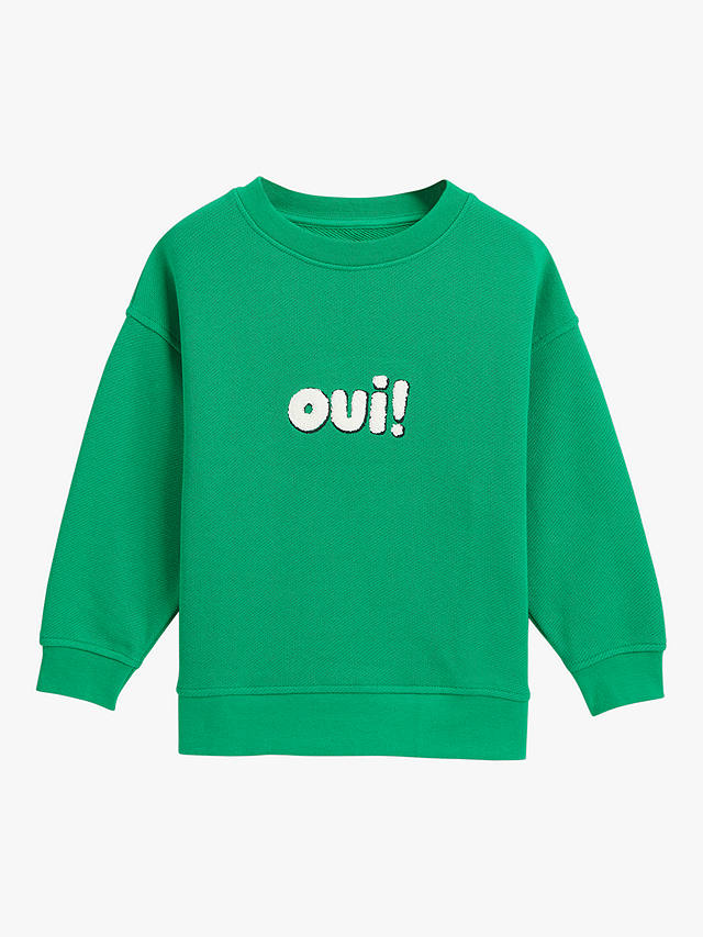 Whistles Kids' Oui Sweatshirt, Green