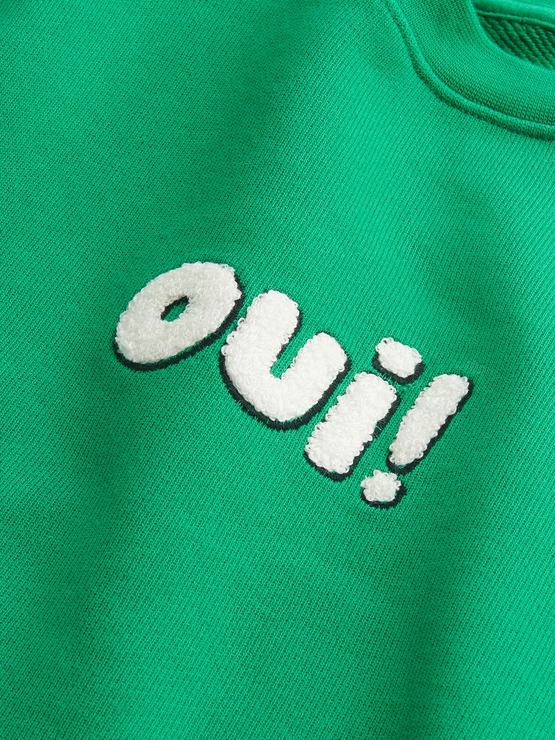 Buy Whistles Kids' Oui Sweatshirt, Green Online at johnlewis.com