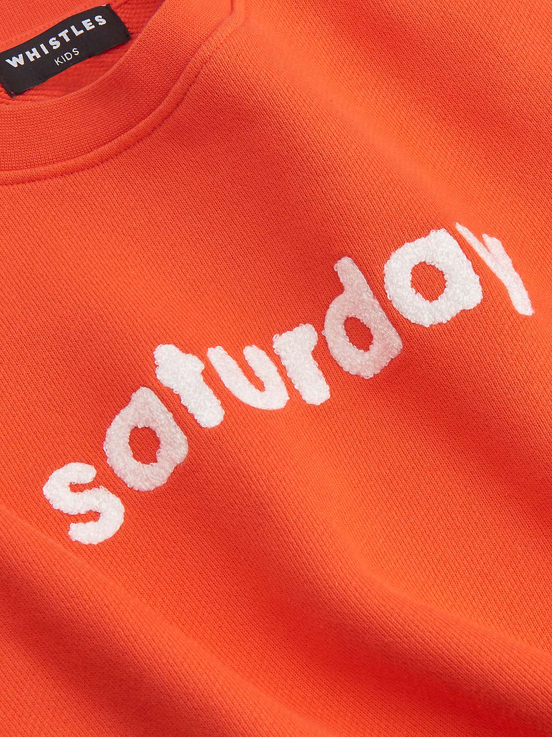 Buy Whistles Kids' Saturday Sweatshirt, Red Online at johnlewis.com