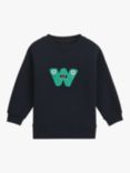 Whistles Kids' Monster Embroidered Sweatshirt