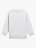 Whistles Kids' Monster Embroidered Sweatshirt, Grey Marl