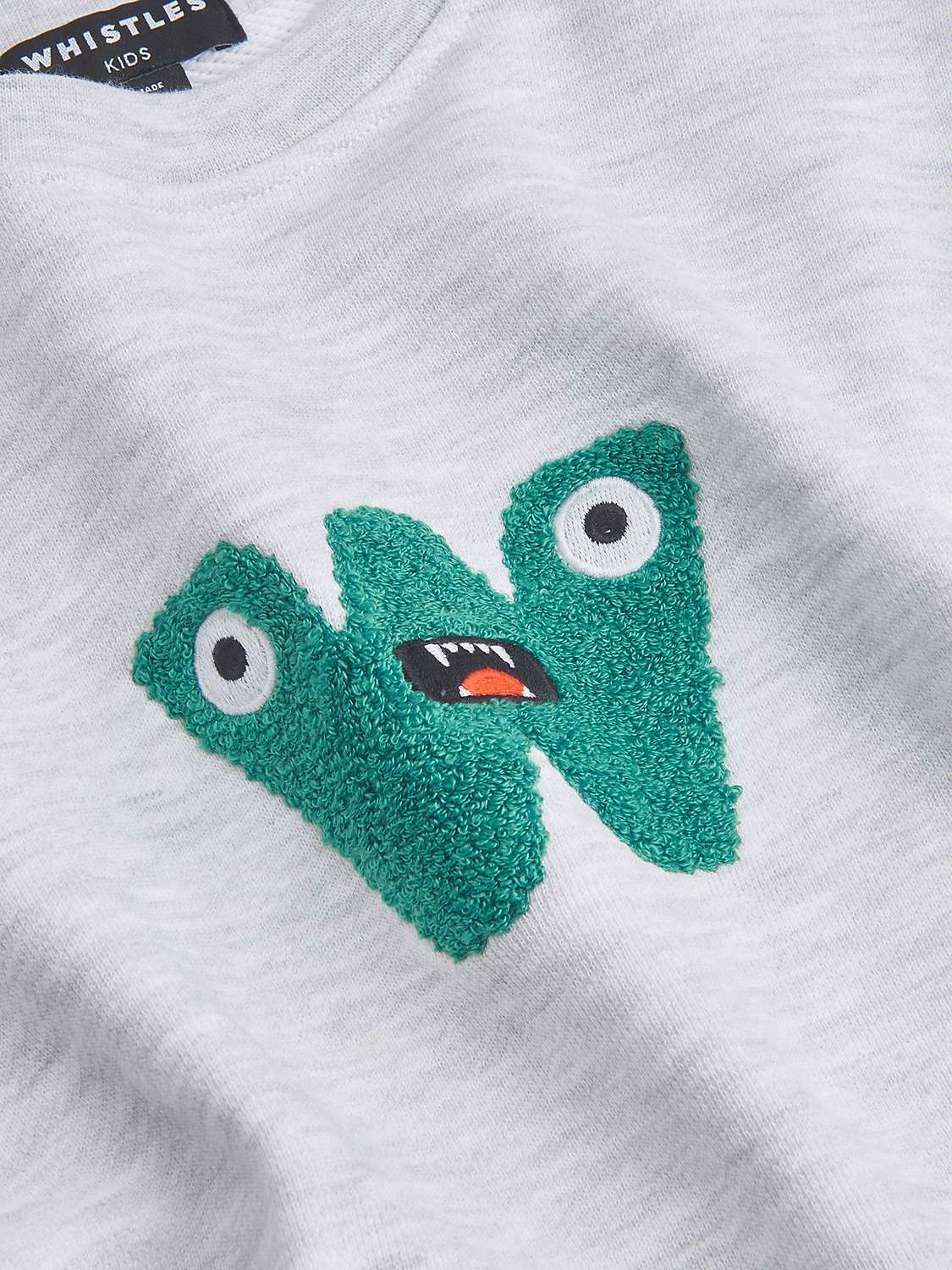 Buy Whistles Kids' Monster Embroidered Sweatshirt Online at johnlewis.com