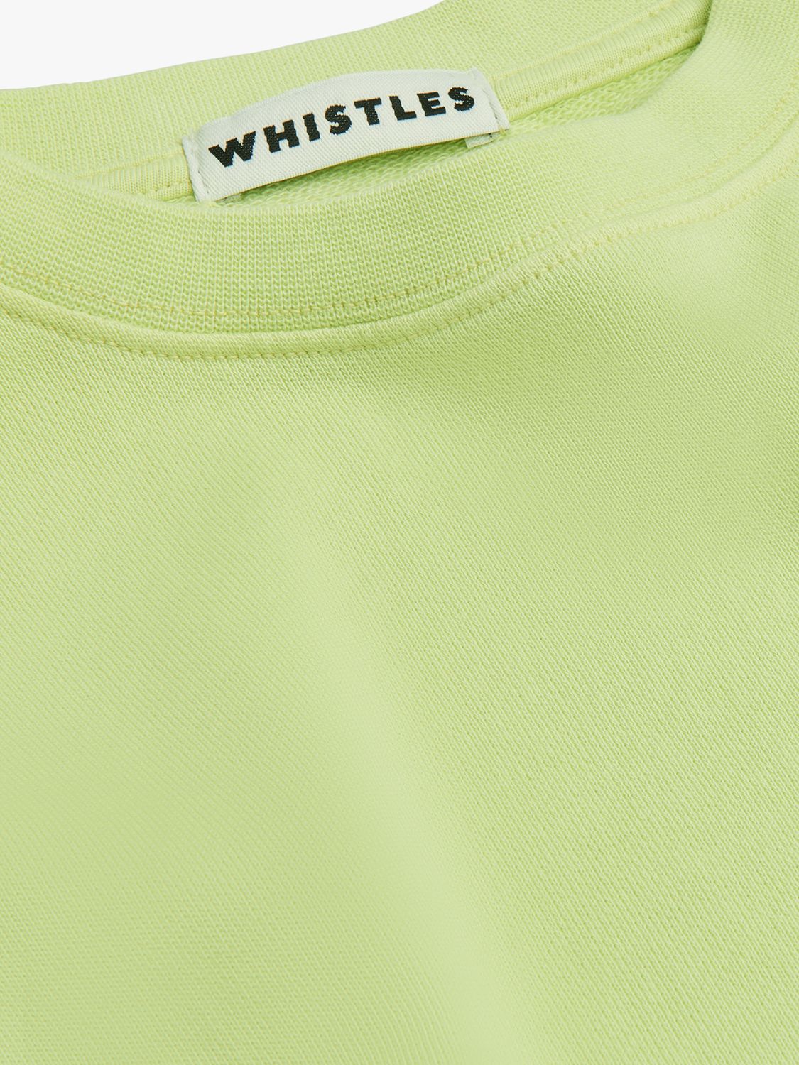 Buy Whistles Kids' Sawyer Sweatshirt, Lime Online at johnlewis.com