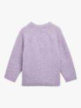Whistles Kids' Textured Crew Neck Jumper, Lilac