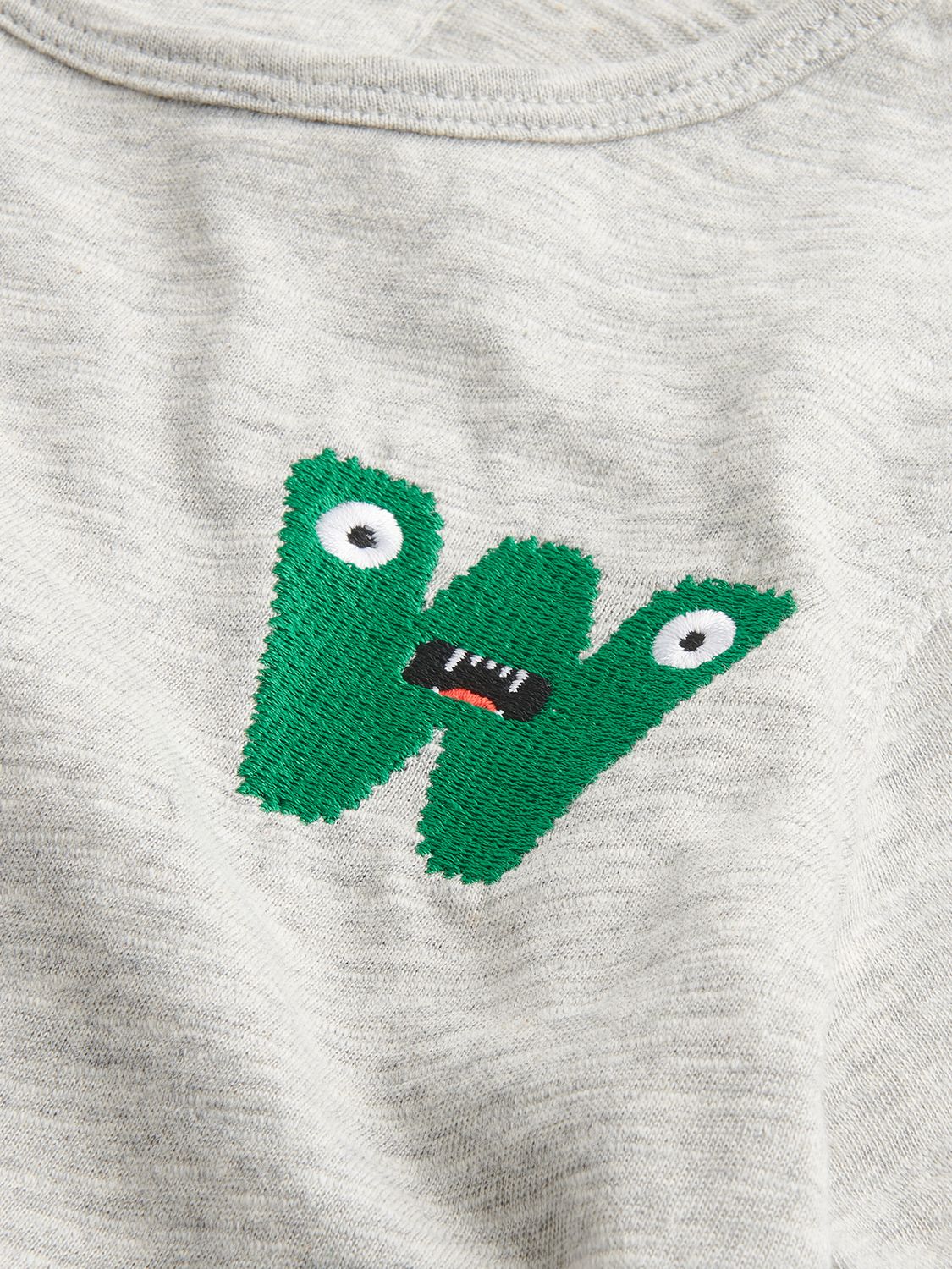 Buy Whistles Kids' Organic Cotton Monster Embroidered T-Shirt Online at johnlewis.com