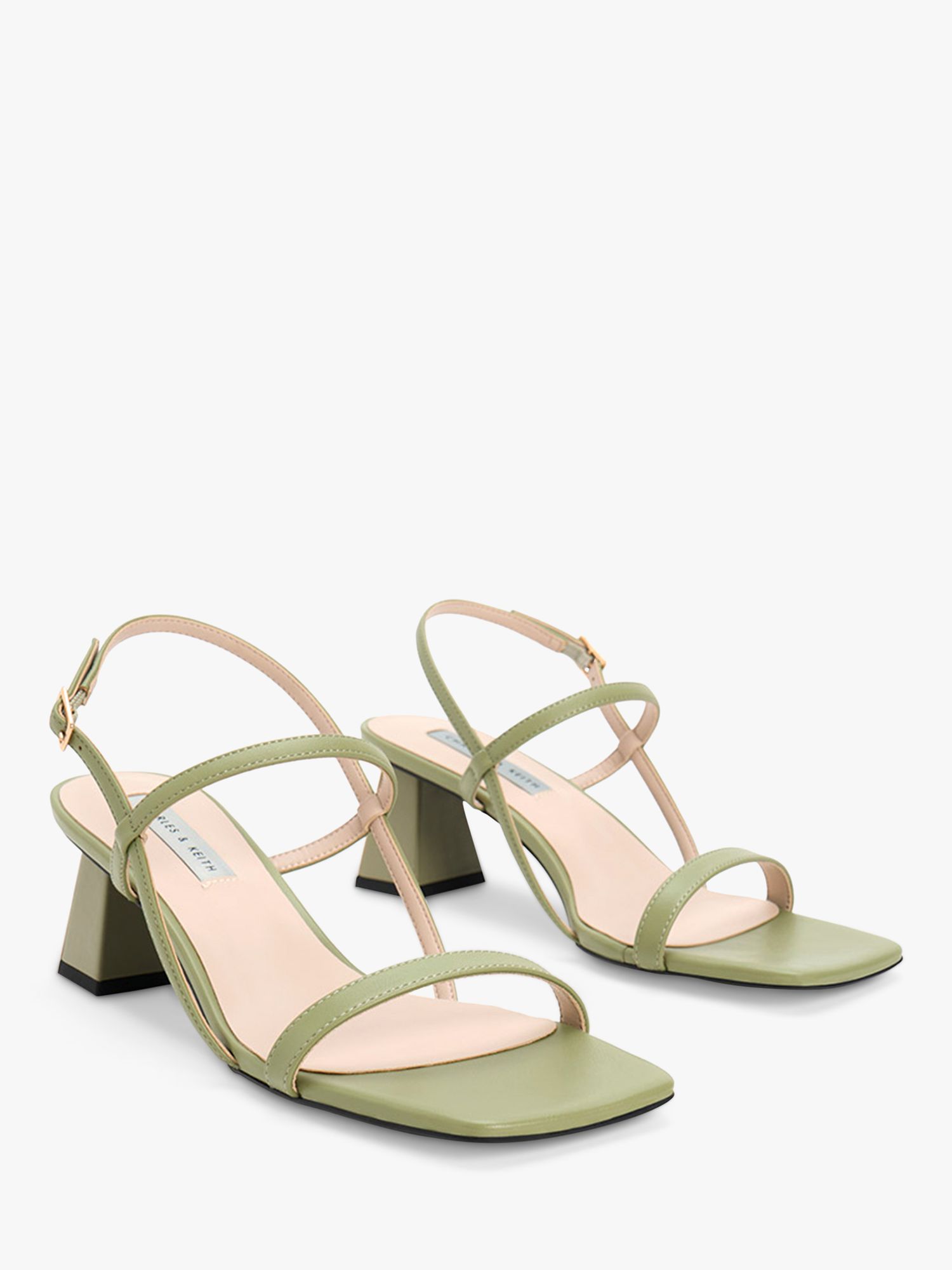 Nude Strappy Thong Sandals - CHARLES & KEITH FI
