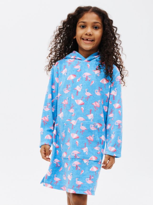 Kids flamingo hot sale dressing gown