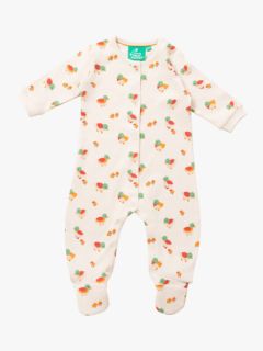 Baby Green Ducks 2 Way Zipper Footie