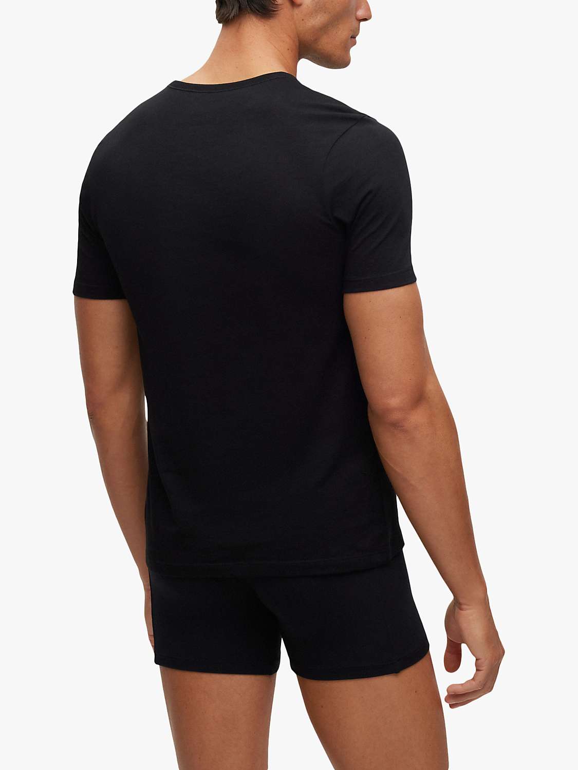 Buy HUGO BOSS Embroidered Logo Cotton T-Shirt, Pack of 3 Online at johnlewis.com