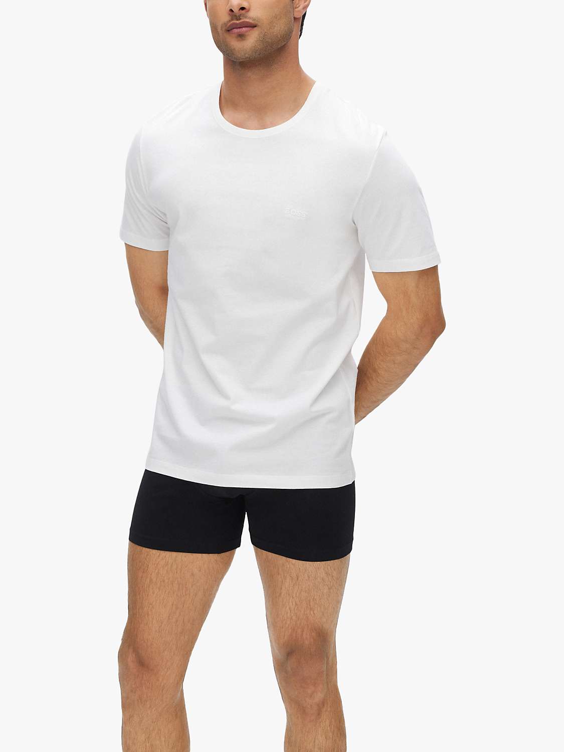 Buy BOSS Cotton Crew Neck Lounge T-Shirts, Pack of 3 Online at johnlewis.com