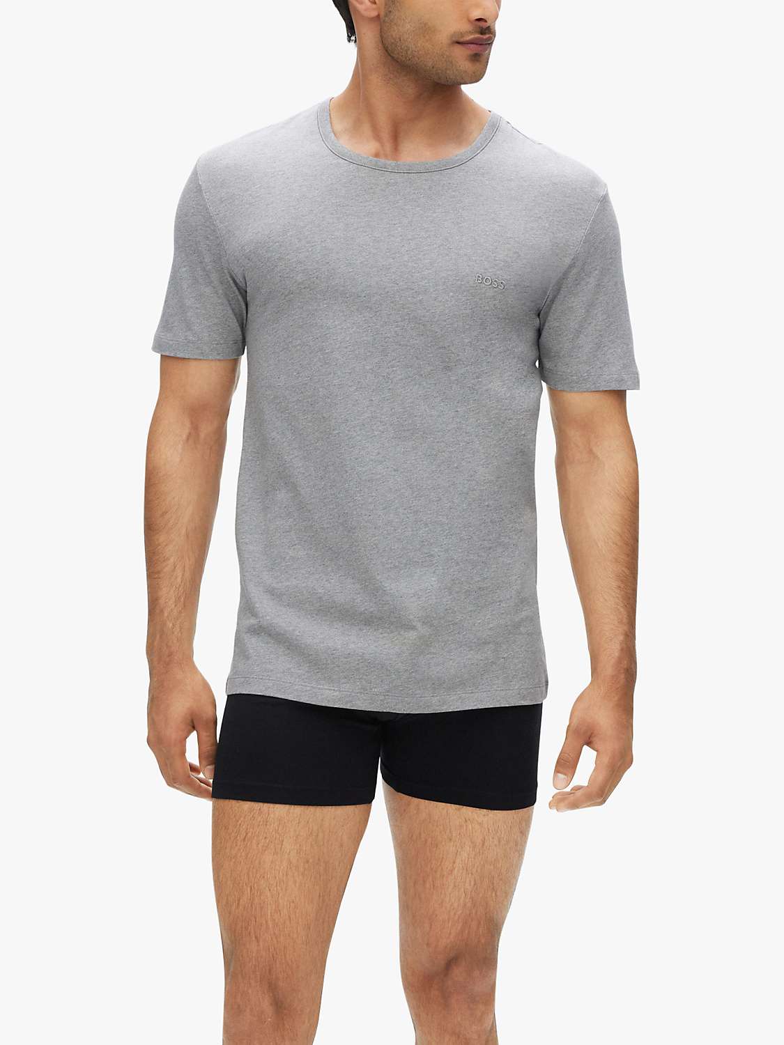 Buy BOSS Cotton Crew Neck Lounge T-Shirts, Pack of 3 Online at johnlewis.com