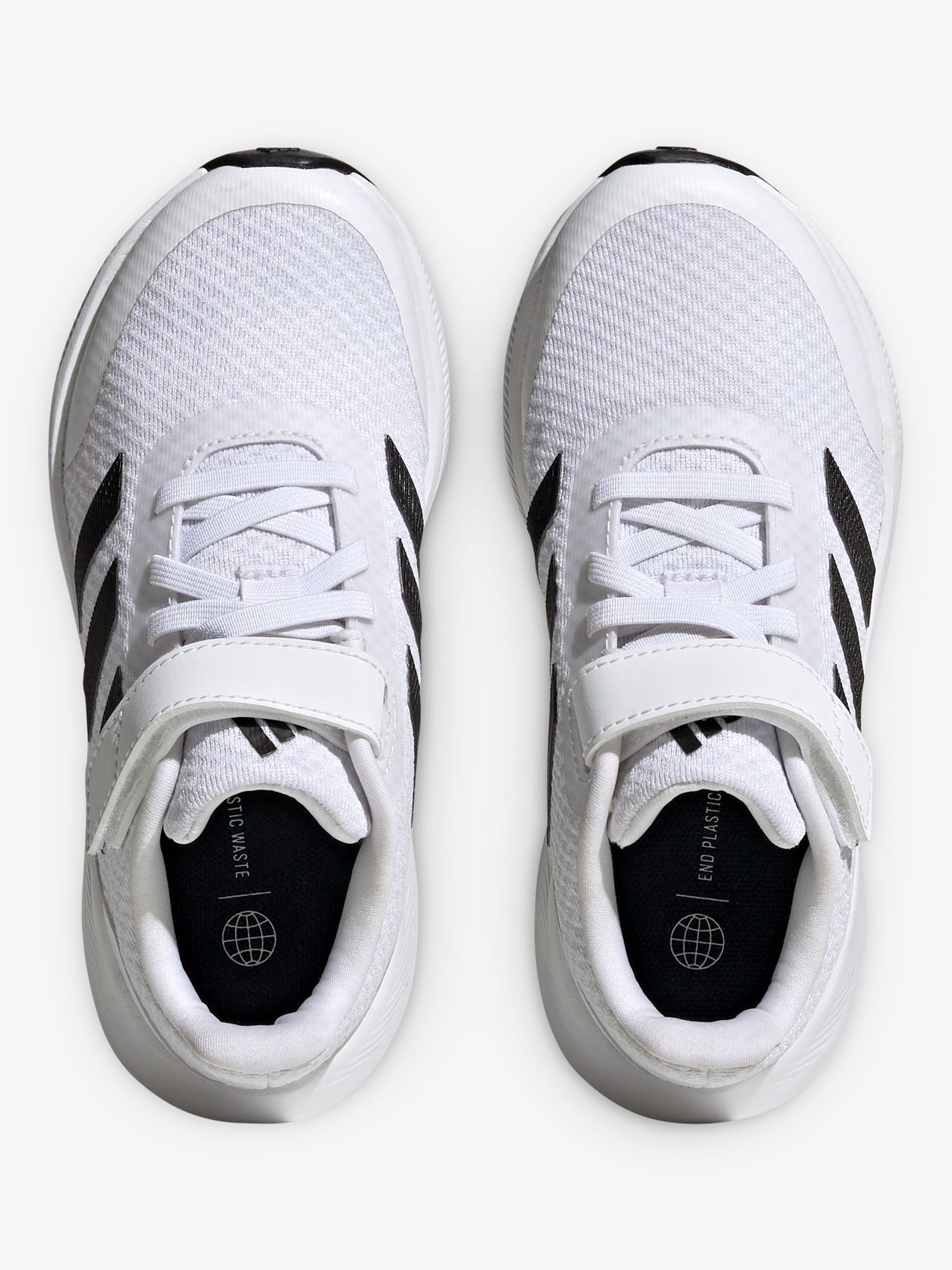 adidas Kids' Runfalcon 3.0 Trainers, White/Black/White, 10 Jnr