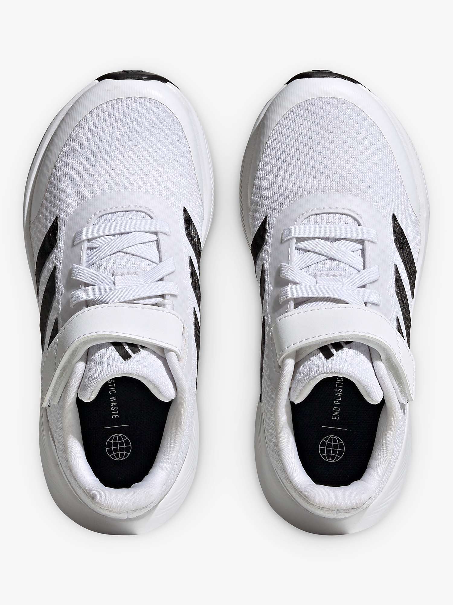 Buy adidas Kids' Runfalcon 3.0 Trainers, White/Black/White Online at johnlewis.com