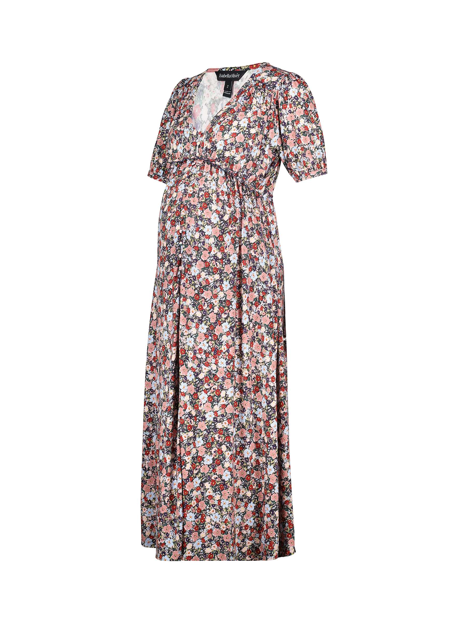 Buy Isabella Oliver Ivona Floral Jersey Maternity Dress, Blue/Multi Online at johnlewis.com