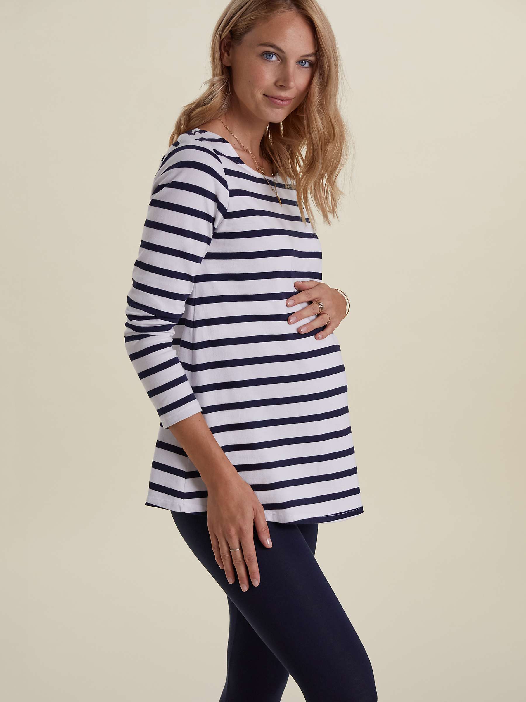 Buy Isabella Oliver Arden Breton Stripe Maternity Top Online at johnlewis.com