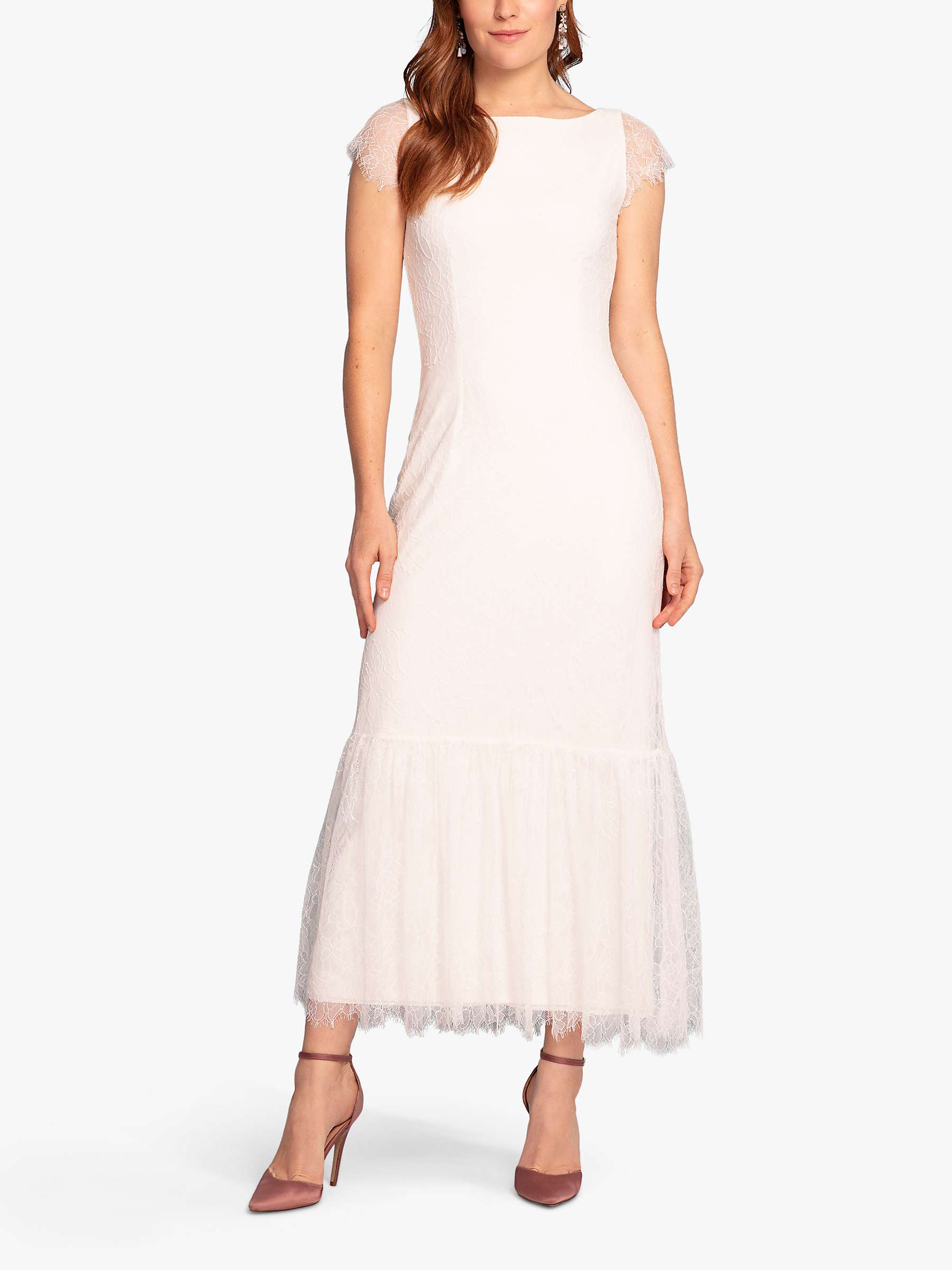 Buy Alie Street Beatrice Lace Dress, Ivory White Online at johnlewis.com
