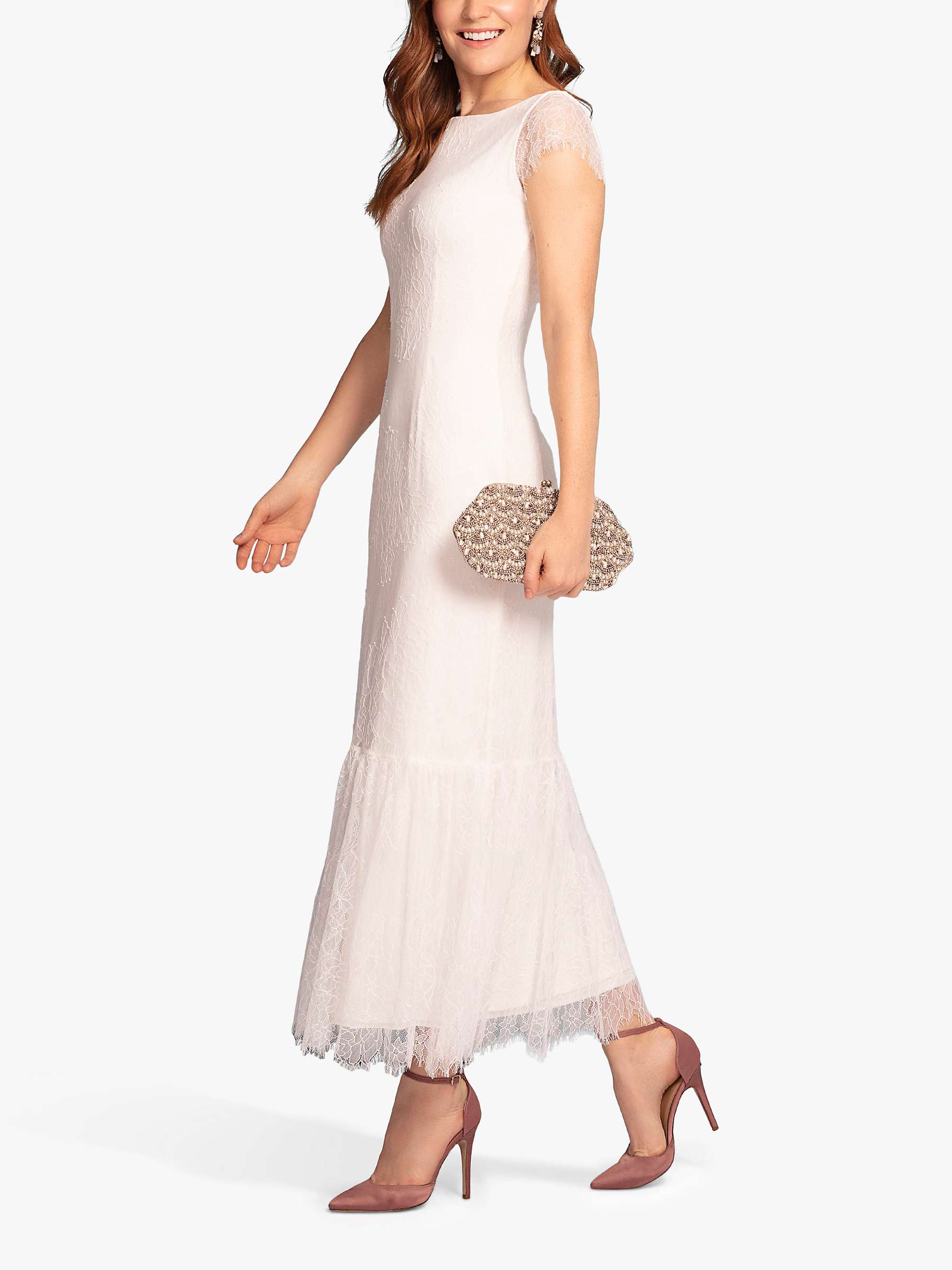 Buy Alie Street Beatrice Lace Dress, Ivory White Online at johnlewis.com