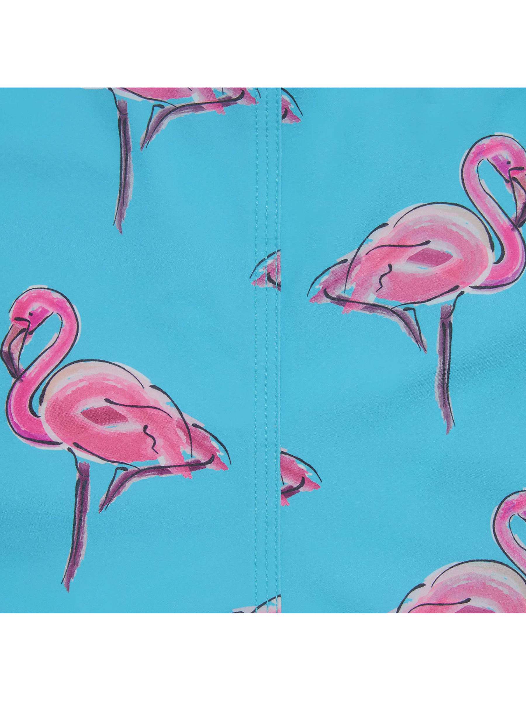 Buy Randy Cow Flamingo Print Swim Shorts with Waterproof Pocket, Blue Online at johnlewis.com