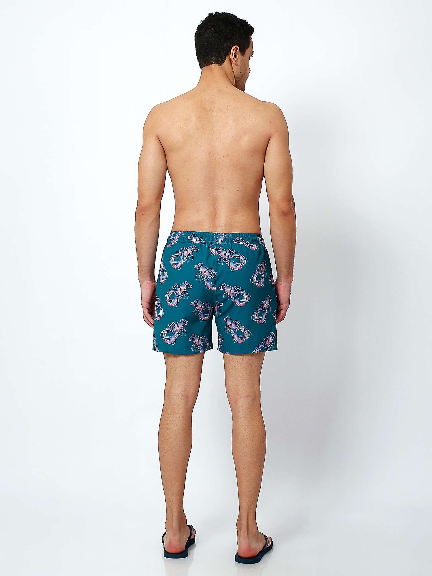 Buy Randy Cow Lobster Print Swim Shorts with Waterproof Pocket, Green Online at johnlewis.com