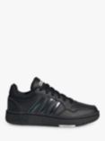 adidas Kids' Hoops Trainers, Core Black/Core Black/Cloud White