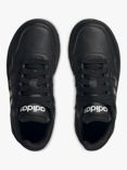 adidas Kids' Hoops Trainers, Core Black/Core Black/Cloud White