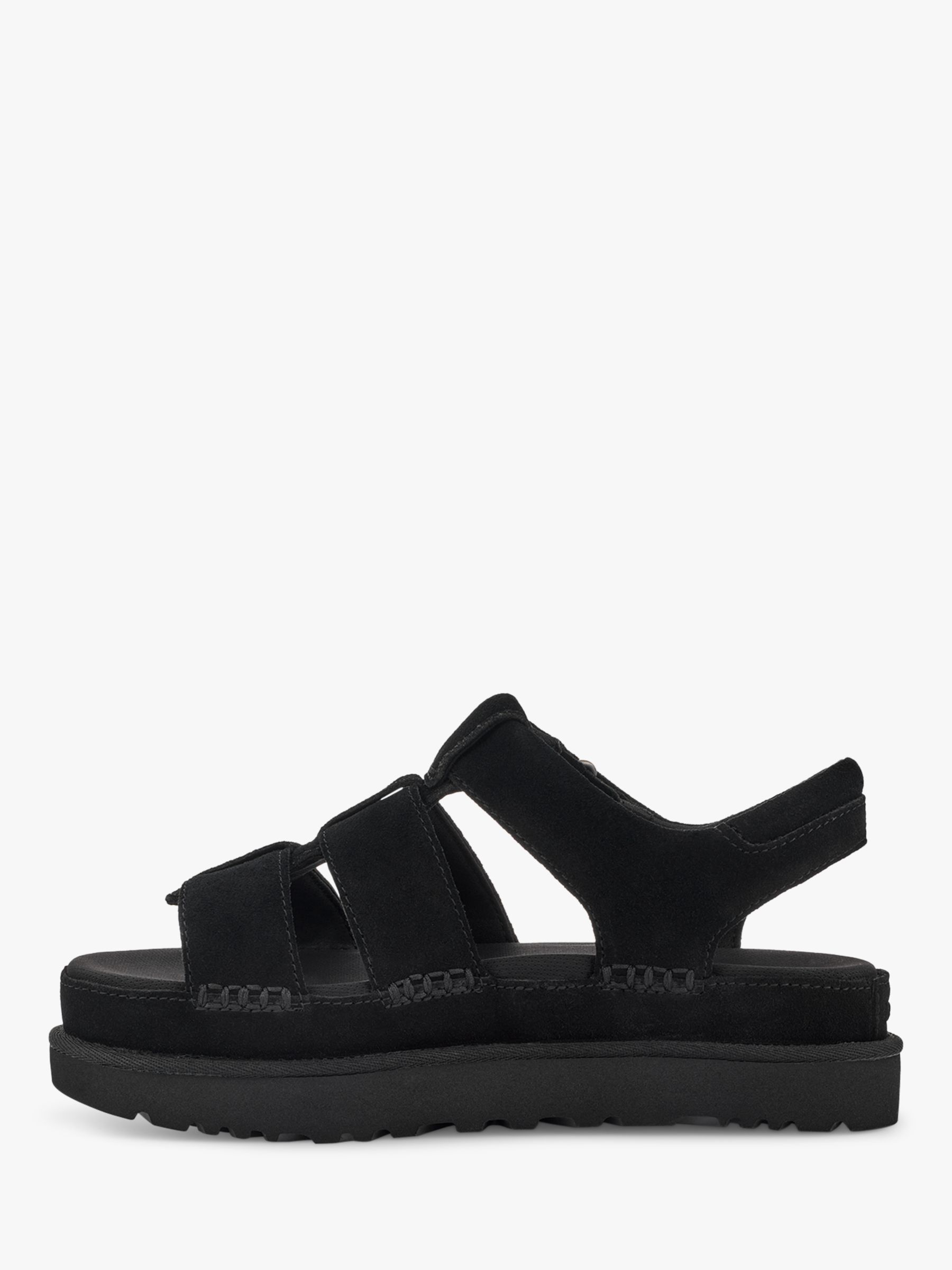 Uggs sandals black hot sale