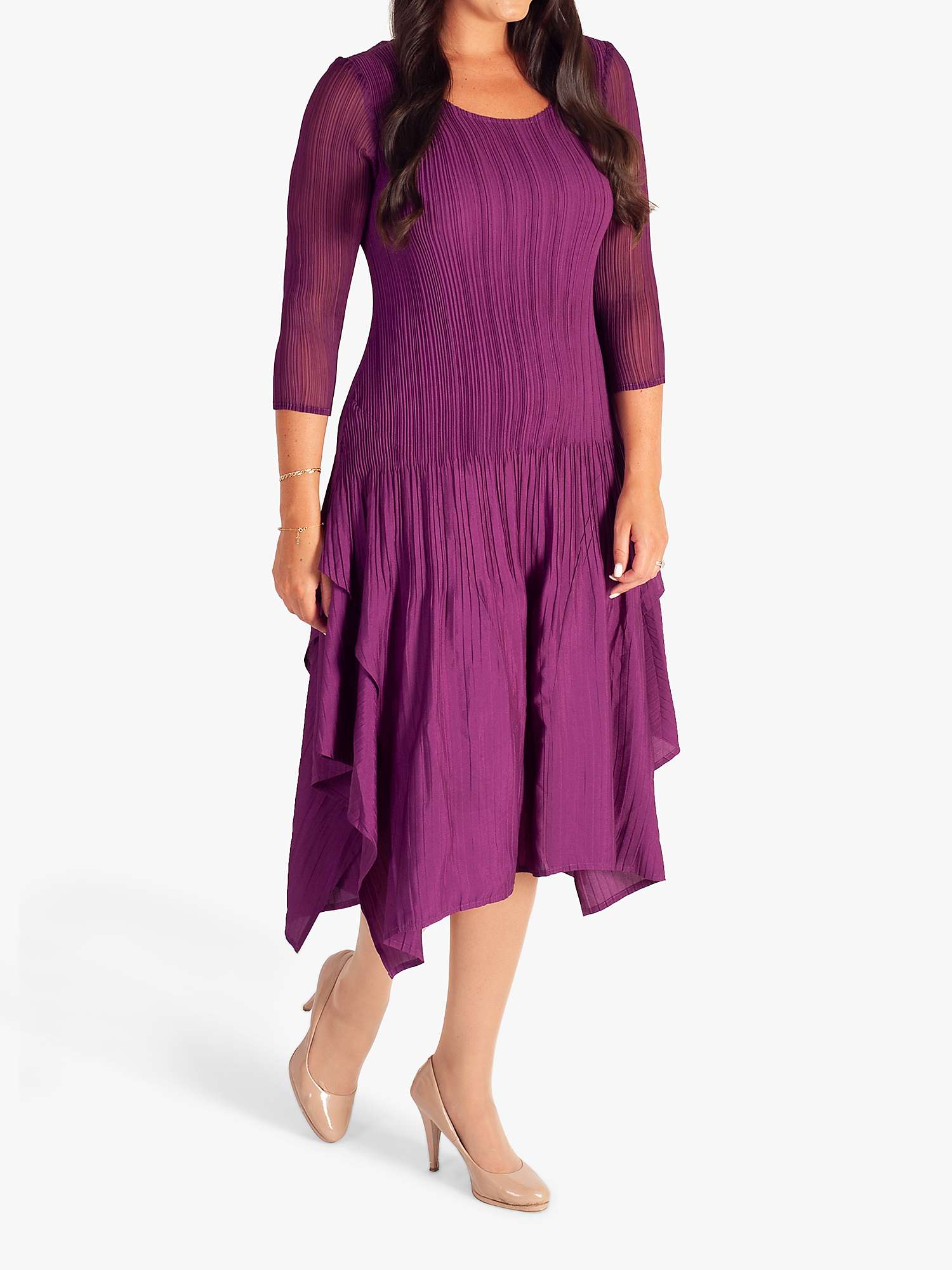 Buy chesca Crush Pleat Layered Dress Online at johnlewis.com